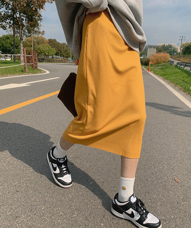 Curry Long Skirt