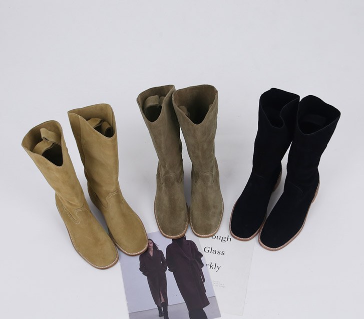 Ella suede leather boots