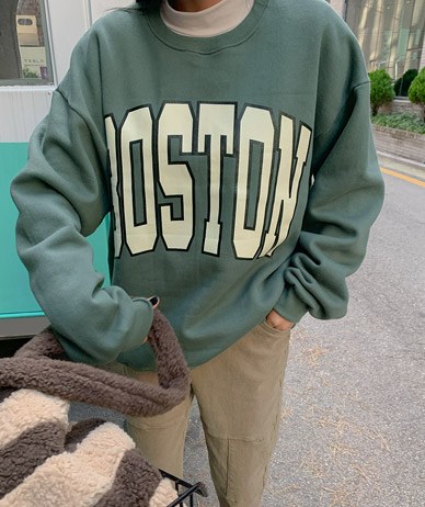 Big Boston brushed sweatshirt