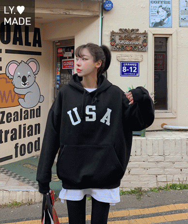 US Nayeom brushed hoodie