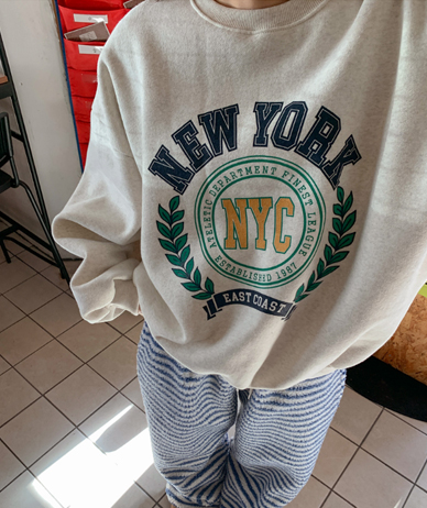 Laurel and dyed sheep brushed sweatshirt