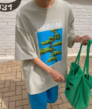 Okinawa printing Short-sleeve Long t shirts