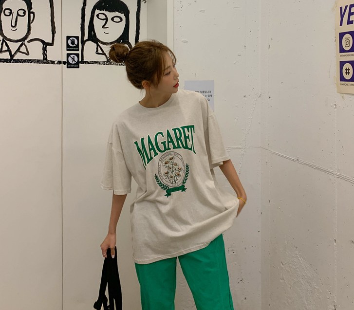 Margaret Printing Short Sleeves T-shirt