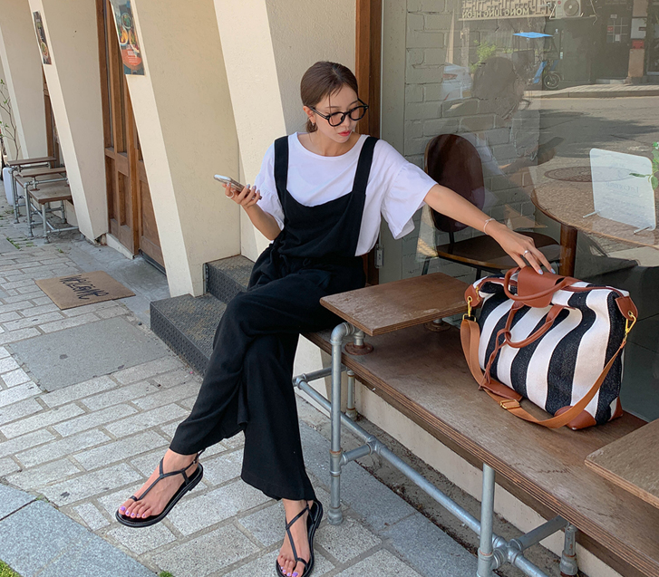 Del Luna Linen Wide Jumpsuit