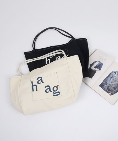 Haag Lettering Canvas Eco Bag