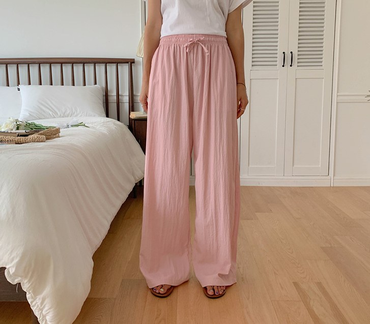 Casey Nylon Banding Wide Pants