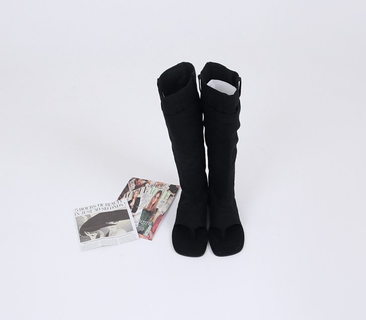 Child Linen Long Boots