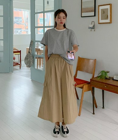 Jay's Nylon Banding Cargo Skirt Pants