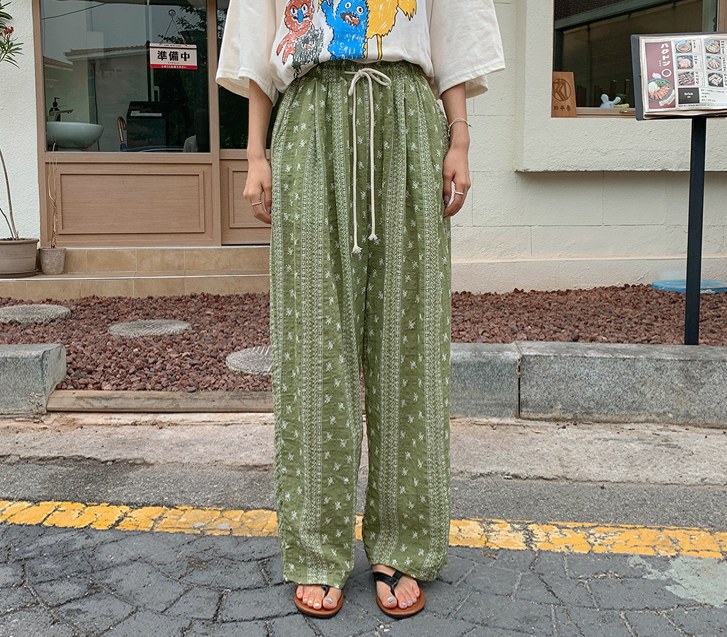 [Unisex] Faber Patterns Banding Wide Pants