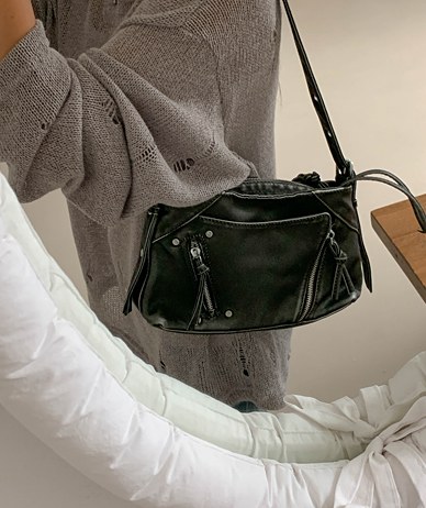 Tubular Tassel Shoulder Bag