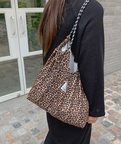 Kale Leopard Patch Eco Bag