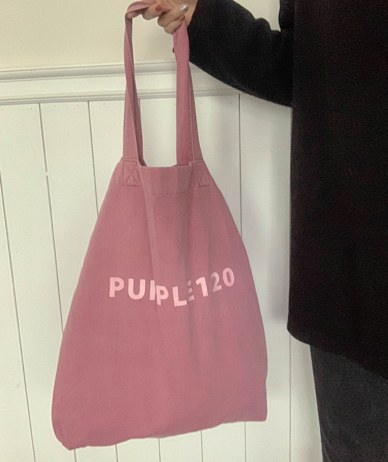 Purple large Eco Bag