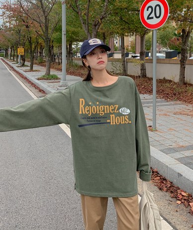 [Unisex]Joy Nayeom Pigment Long-sleeve Long t-shirts