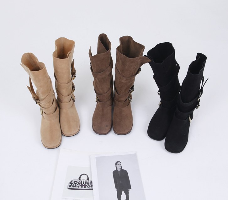 Vanilla Suede Long Boots