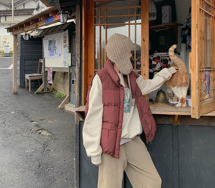 Dumpling Goose down Down Padding Vest