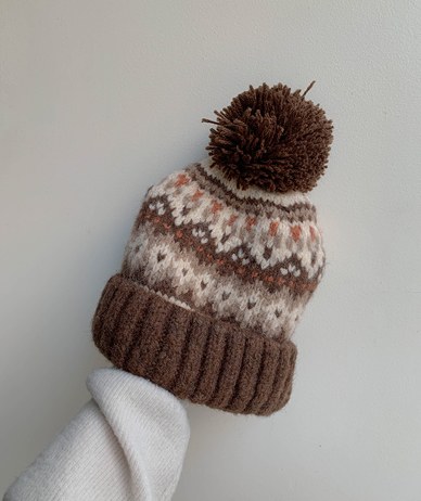 snowflake droplets beanie