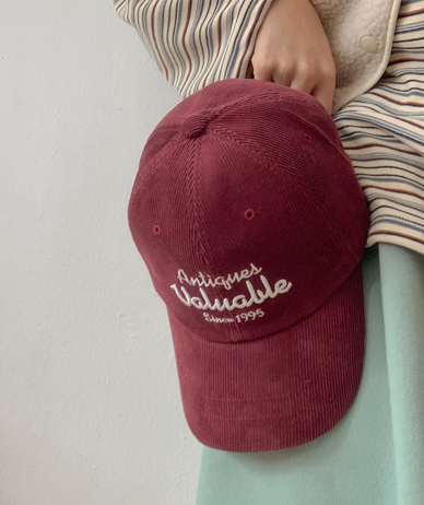 Velour Embroidered Cap