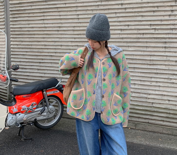 Dudu Flower Pattern Tumble Jacket