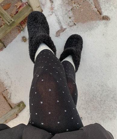 Mini Dot Knit Stockings