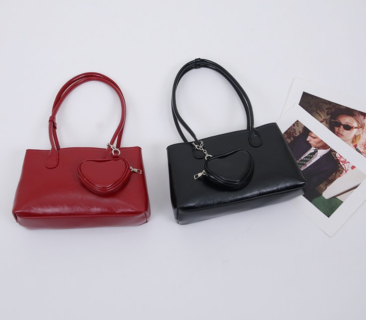 heart wallet set shoulder bag