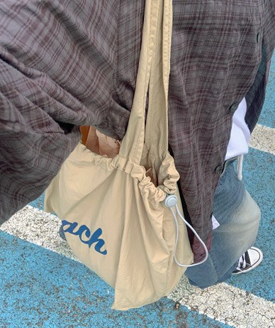 Beach English Lettering Eco Bag