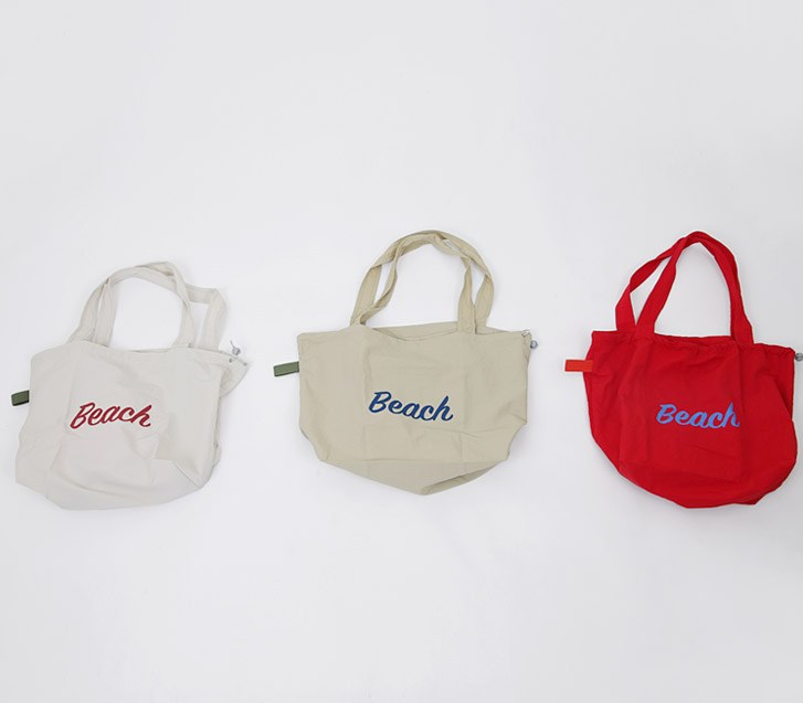 Beach English Lettering Eco Bag