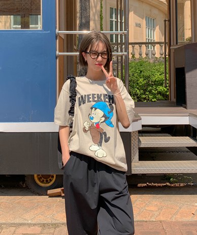 [Unisex] Weekend Nayeom Pigment Short-sleeve T-shirt