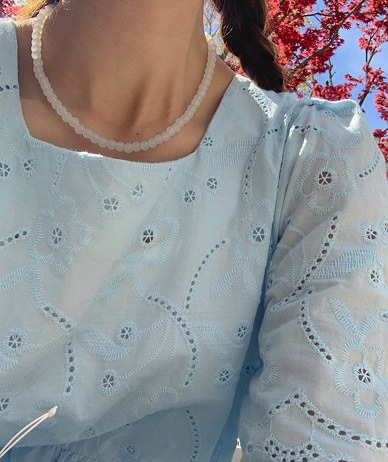 pastel bead necklace
