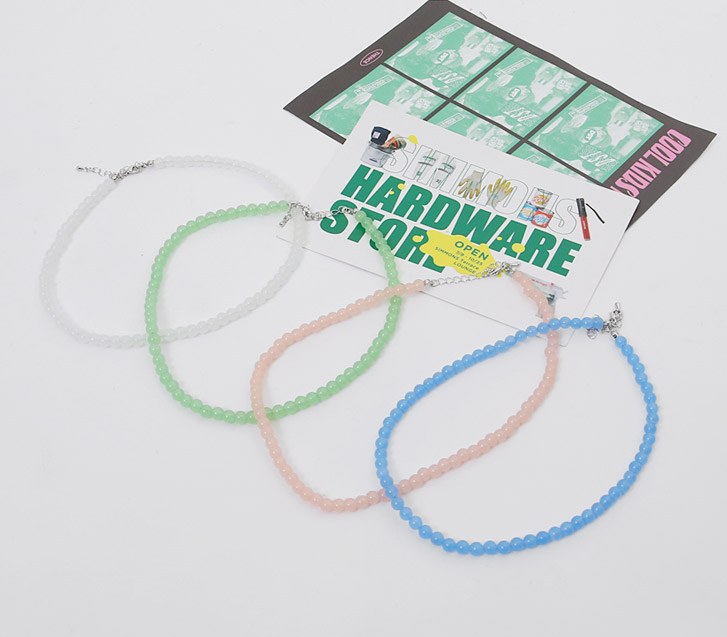 pastel bead necklace