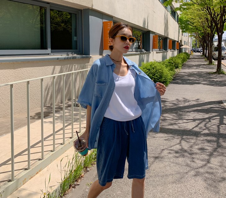 Finny Ice Tencel Denim Shirt Shirt