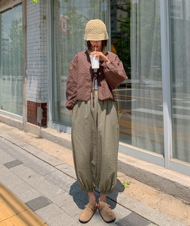 Willy Check Banding Jogger Pants