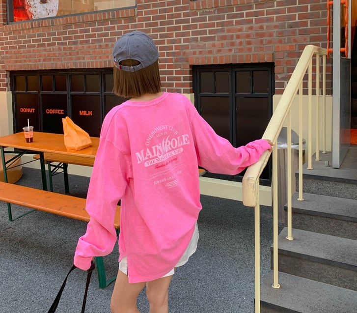 Moment Nayeom Pigment Team Long-sleeve Long t shirts