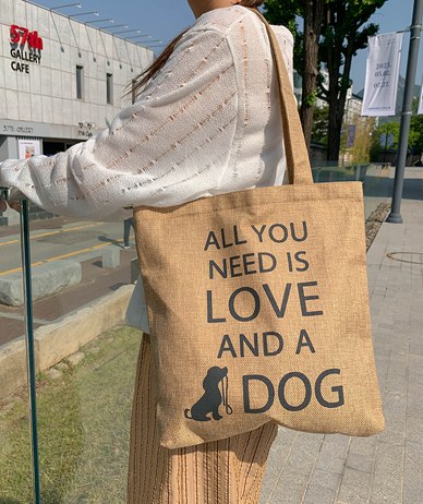 Love Lettering Zipper Branch Eco Bag