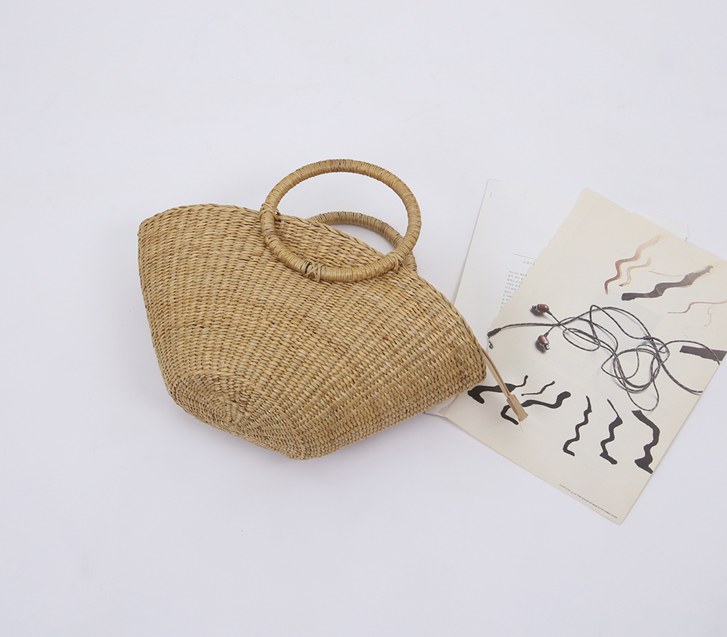 O-Ring Rattan Basket Bag