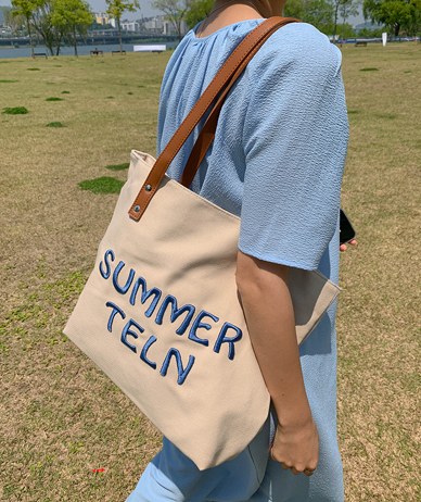 Summer Embroidery Eco Bag