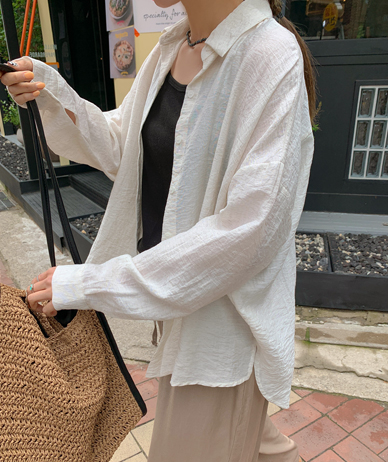 Essential Linen Unbalanced Shirt Shirt
