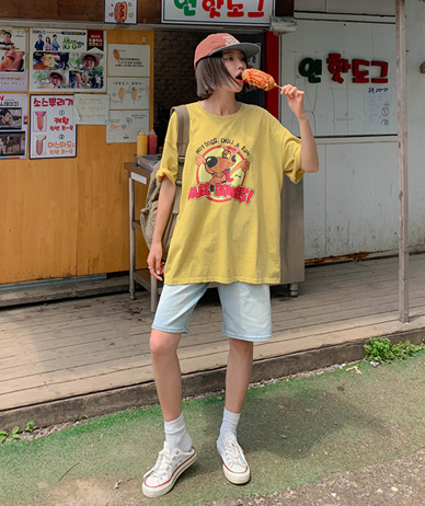 [Unisex] Bau Nayeom Pigment Short-sleeve Long t-shirts