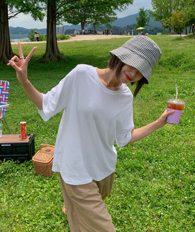 Deeper Linen Round neck Short-sleeve T-shirt