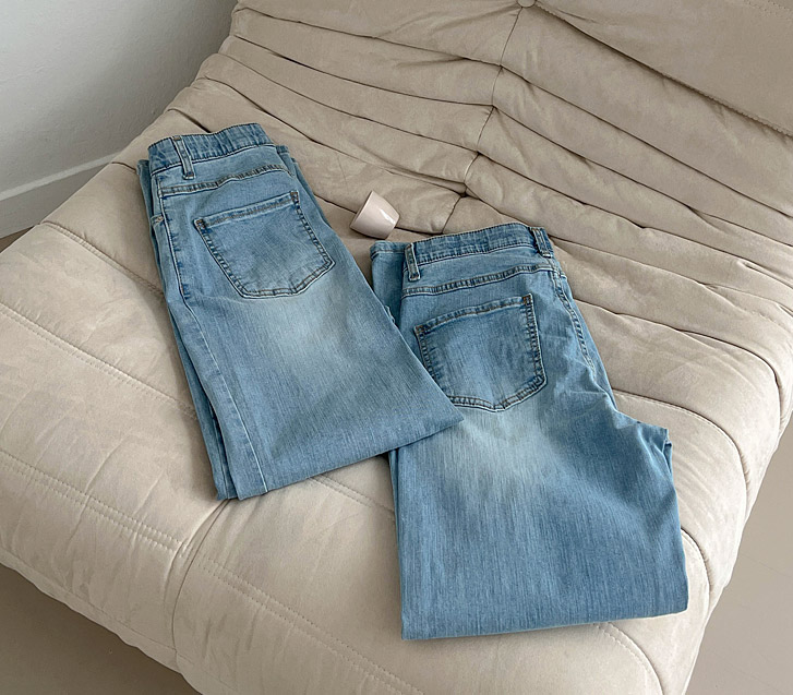 Maybe Washing Banding Straight Wide Pants (Short/Longver)