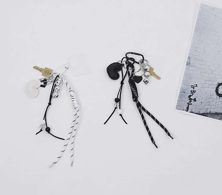 Cable heart keyring