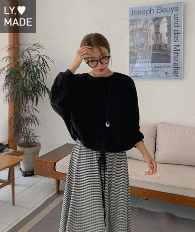 Smile Nayeom Boatneck String Long-sleeve T-shirt