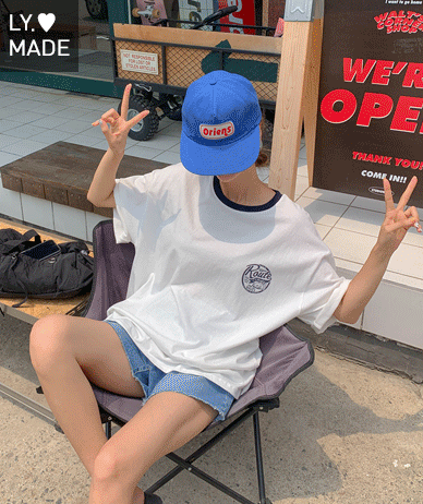 [Unisex] Root Nayeom color combination Short-sleeve T-shirt