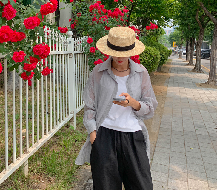 Cruise Tencel Wrinkles Summer Long-sleeve Shirt Shirt