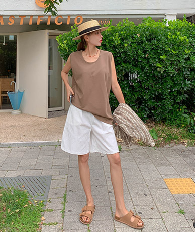 Ocean Basic U-neck Long Nashi