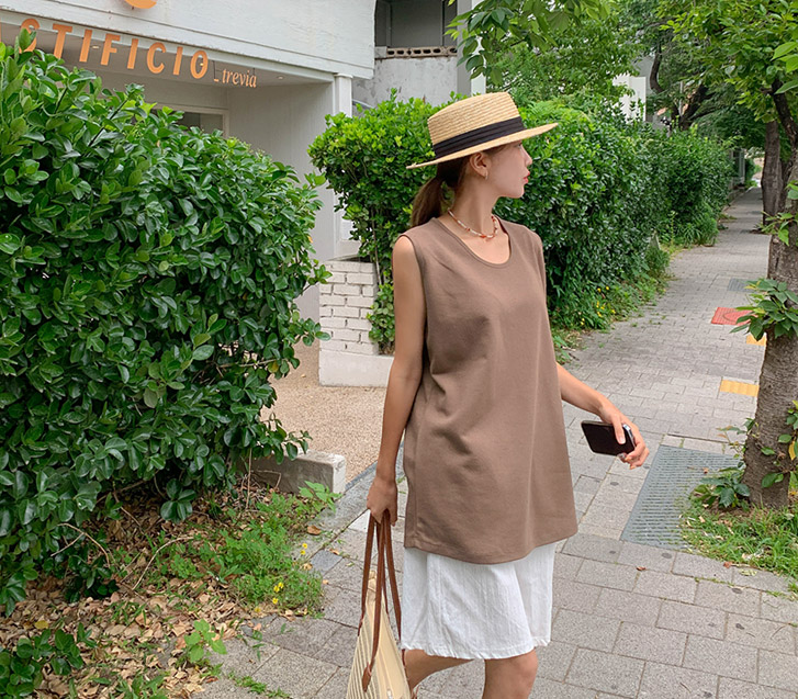 Ocean Basic U-neck Long Nashi