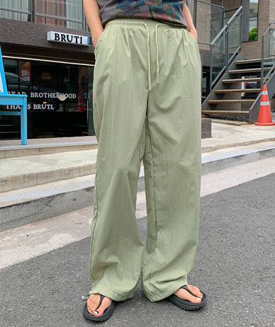 Shio String Cool Banding Wide Pants (Short/Longver)