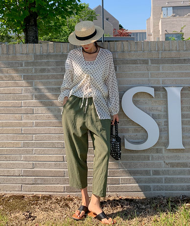 Mary Dot Yoru Long-sleeve Cardigan