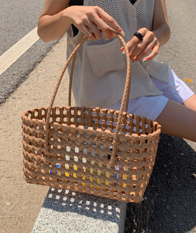 Wit Color Basket Bag