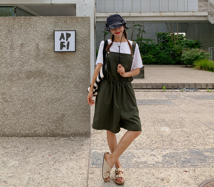 Port Nylon String Shoulder Strap Pants
