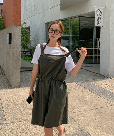 Port Nylon String Shoulder Strap Pants